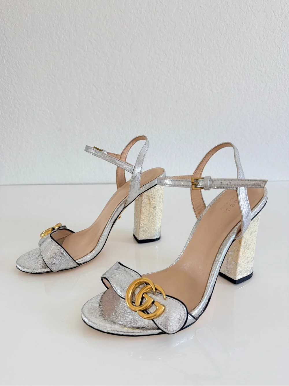 Gucci shimmering silver